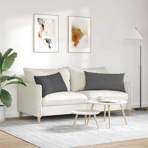 VidaXL jastučići za sofu 2 pcs tamno siva 80 x 40 cm kordura tekstil Slike