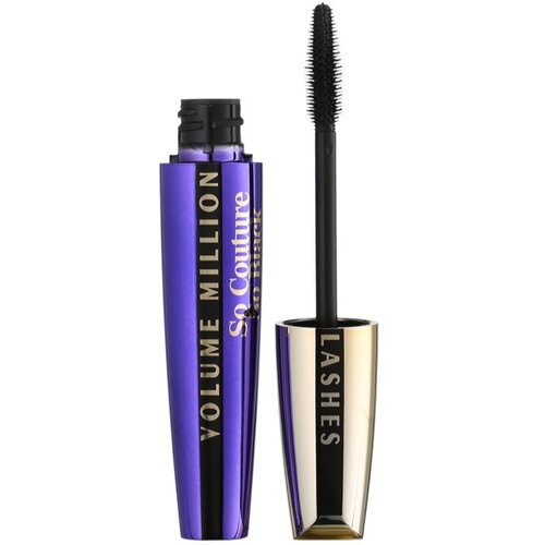 L&amp;acute;Or&amp;eacute;al Paris Volume Million Lashes So Couture So Black maskara za volumen in goste trepalnice odtenek Extra Black 9.5 ml Slike