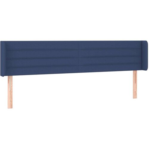  Uzglavlje s u&amp;scaron;ima plavi 183x16x78/88 cm od tkanine Slike