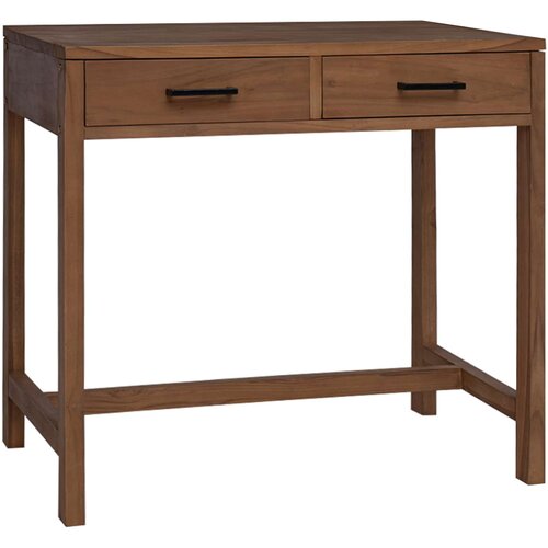  Stol s ladicama Prirodna Čvrsto teak drvo 80 x 50 x 75 cm Cijene