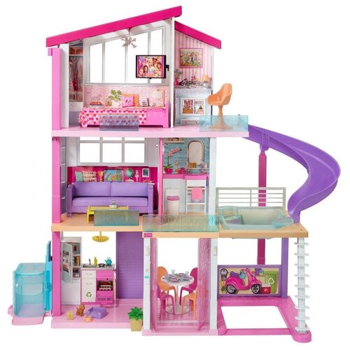 Barbie Dreamhouse kućica za lutke – 3 sprata, 8 prostorija, lift i bazen Cene
