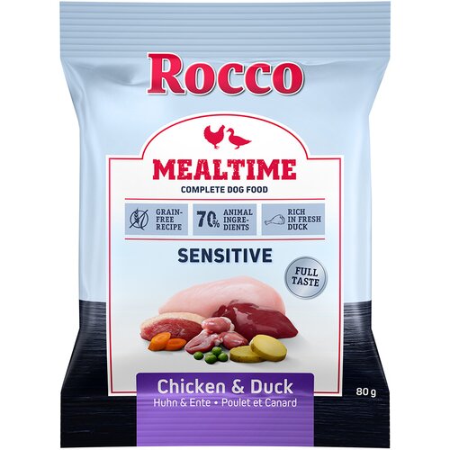 Rocco Mealtime Sensitive - piščanec & raca 80 g Cene
