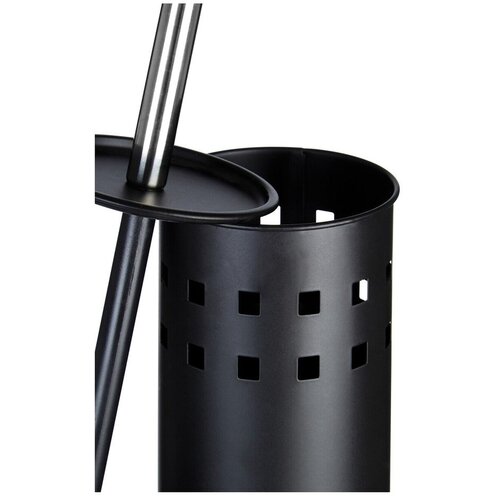 Premier Housewares Mat črna kovinska WC &amp;scaron;četka Indy &amp;ndash; Slike