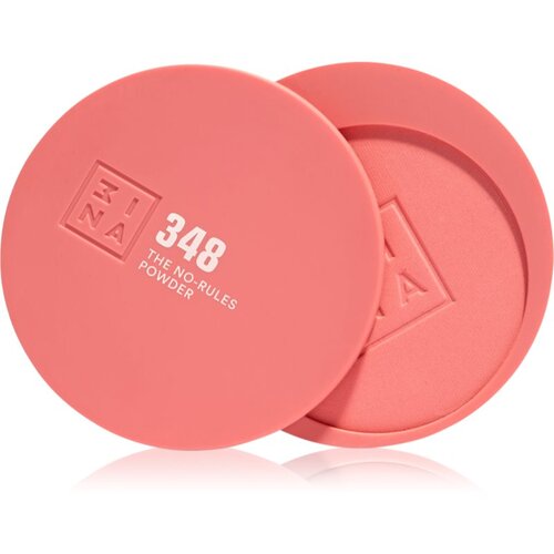 3INA The No-Rules Powder vi&amp;scaron;enamjenska &amp;scaron;minka za oči, usne i lice nijansa 348 - Flamingo pink, matte 8 g Slike