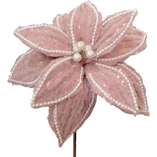 Ena Novogodi&scaron;nji ukras cvet 55cm 566534/ roze Cene