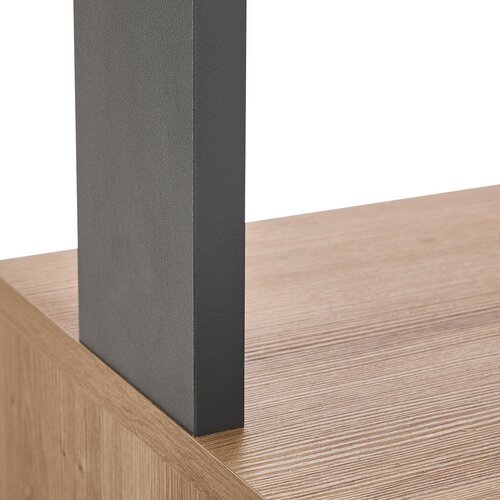 XORA REGAL 35/161/30 cm antracit, hrast artisan Slike