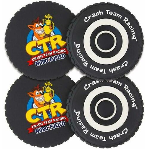 Rubber Road Official Crash Team Racing Nitro-fueled Tyre Coasters Slike