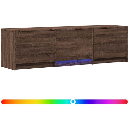  ormarić s LED rasvjetom Smeđi hrast 140 x 34 x 40 cm Slike