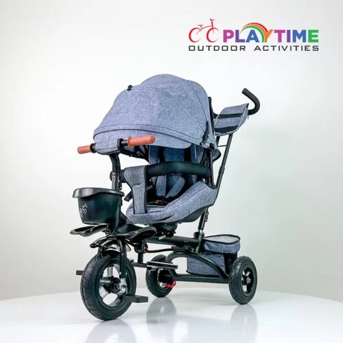 Playtime Tricikl Lux 420 s rotirajućim sedištem sivi sa EVA gumama Cene