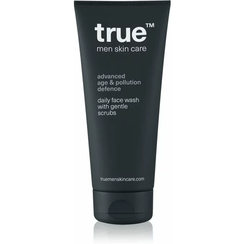 true men skin care Daily face wash with gentle scrubs eksfoliacijski čistilni gel za moške 200 ml