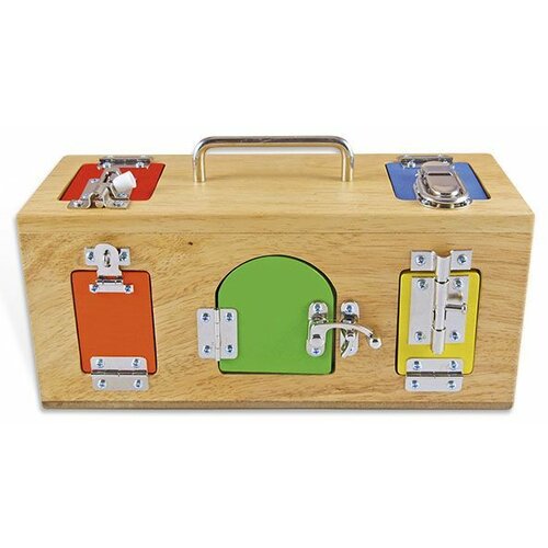 Montessori Drvena kutija sa bravama i katancima Cene