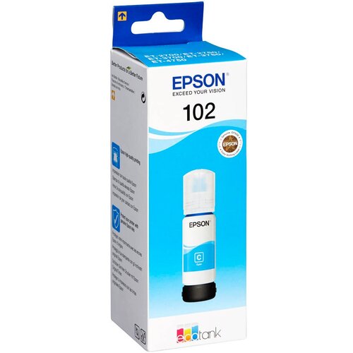 Epson Črnilo 102 (C13T03R240) (modra), original Slike
