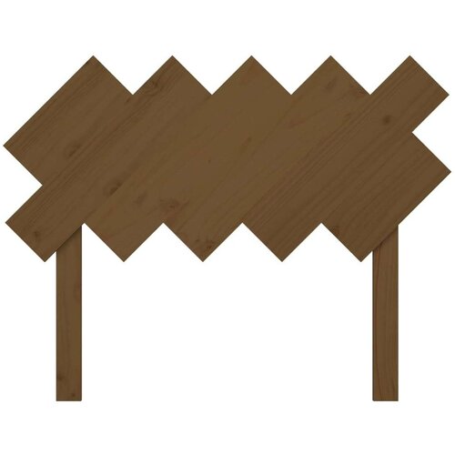  Uzglavlje za krevet boja meda 104x3x80 5 cm masivna borovina Slike