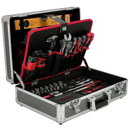 WISENT kovček z orodjem professional (160-delni, ½" + ¼″, aluminij) Cene