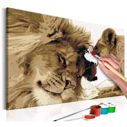  Slika za samostalno slikanje - Lions In Love 60x40 Cijene