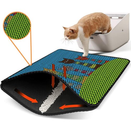 WALLXPERT Nrszn0039 multicolor cat litter mat Cene
