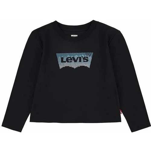 Levi's Otroška dolga majica črna barva