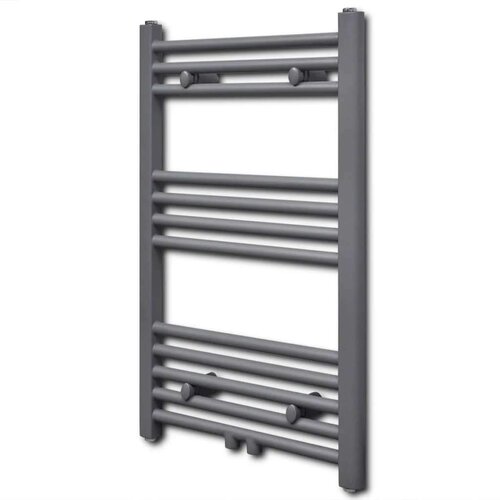 vidaXL Kopalniški radiator z ravnimi cevmi 500x764 mm siv Cene