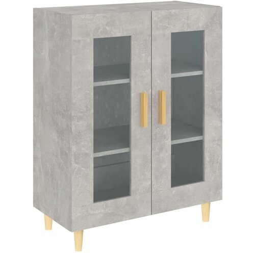 Maison Chic Komoda - Predalnik betonsko siva 69,5x34x90 cm inženirski les, (21721401) Cene