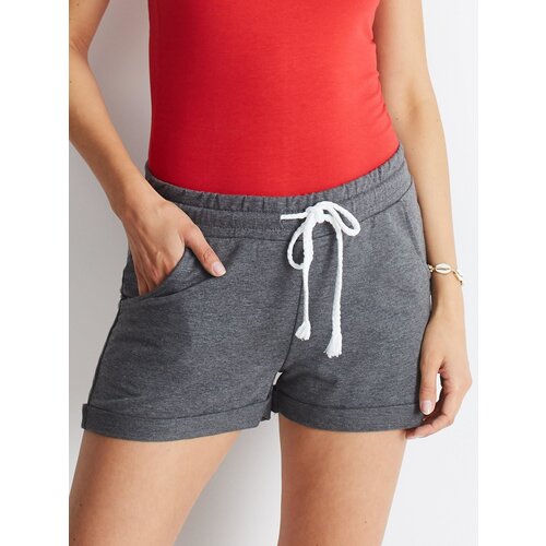 BASIC Feel Good Shorts-RV-SN-4946.85P-dark gray Cene