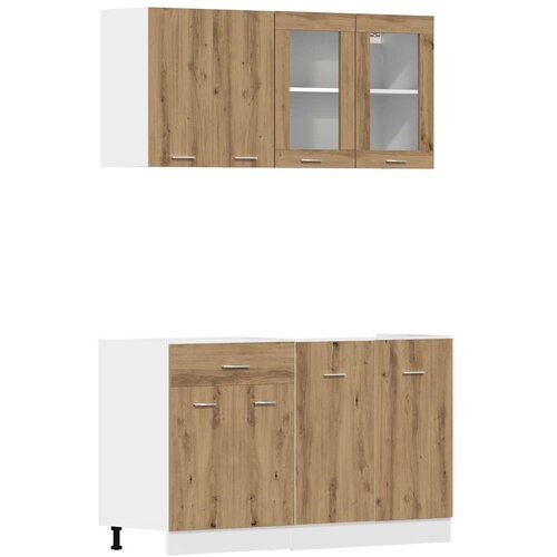  Set kuhinjskih ormarića od 4 dijela &amp;quot;Lyon&amp;quot; Artisan hrast, inženjersko drvo Slike