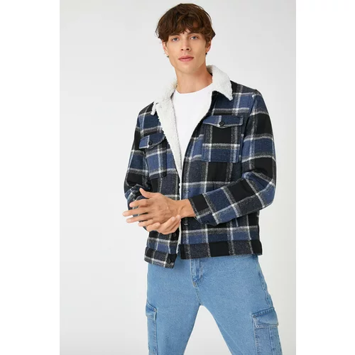 Koton Jacket - Dark blue - Relaxed fit