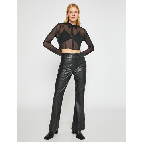 Koton Chiffon Crop Shirt Slike