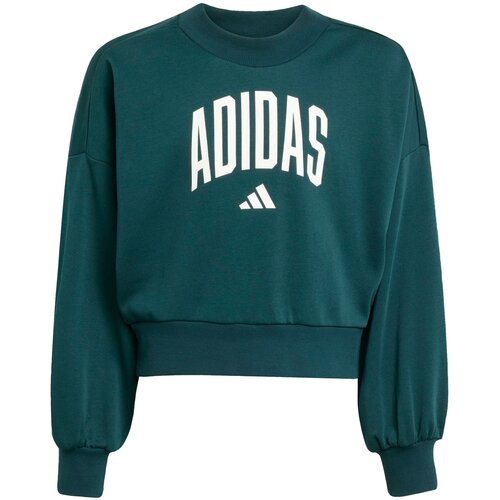 Adidas Sweater majica smaragdno zelena / bijela Cene