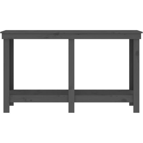  Radni stol siva 140x50x80 cm od masivne borovine Slike