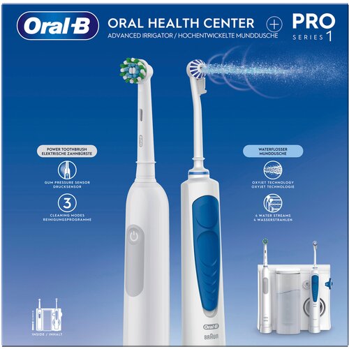 Oral-b PRO 1 Oralni zdravstveni centar + OxyJet prskalica, elektricna cetkica, sustav ci&amp;scaron;cenja Slike