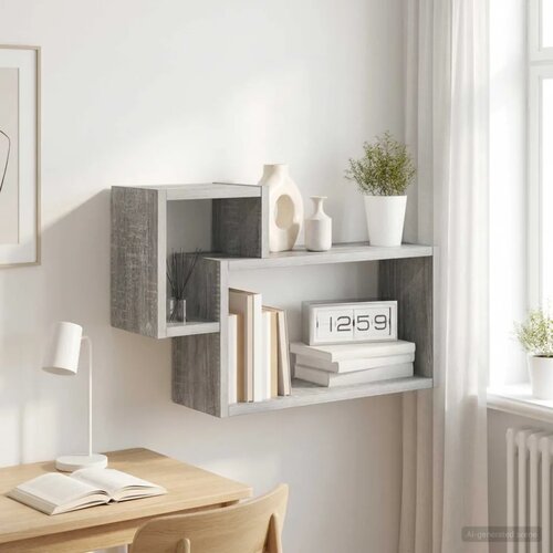  Zidna polica Zidna montaža Siva Sonoma 55 x 15 x 35 cm - Siva Sonoma Cijene