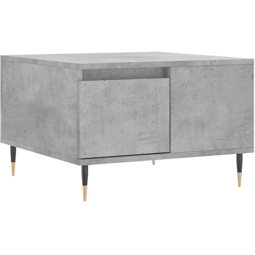 Maison Chic Klubska mizica - kavna mizica - Nizka mizica betonsko siva 55x55x36,5 cm inženirski les, (21753878) Slike