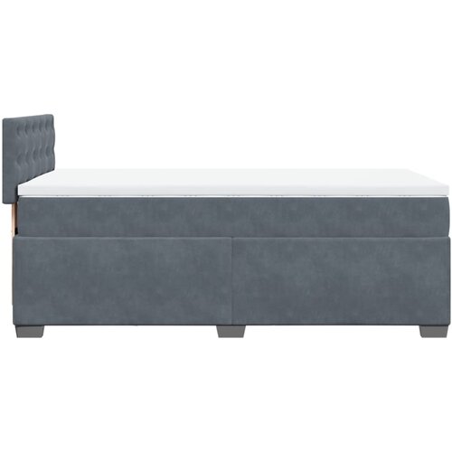 Box spring krevet s madracem tamnosivi 100x200 cm bar&amp;scaron;unasti Slike