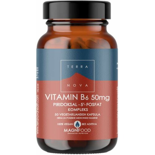 TERRA NOVA vitamin B6 (P5-P) complex, 50 kapsula Slike