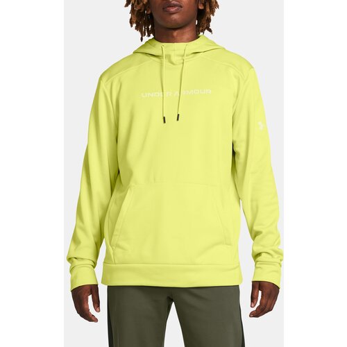 Under Armour Sweatshirt UA Armour Fleece Wordmark HD-YLW - Mens Cene