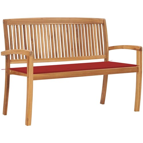 vidaXL vrtna klop z blazino 128,5 cm trdna tikovina Cene