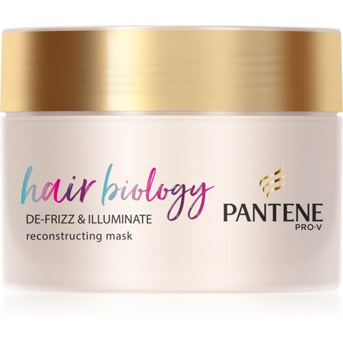 Pantene Hair Biology De-Frizz & Illuminate maska za lase za suhe in barvane lase 160 ml Cene