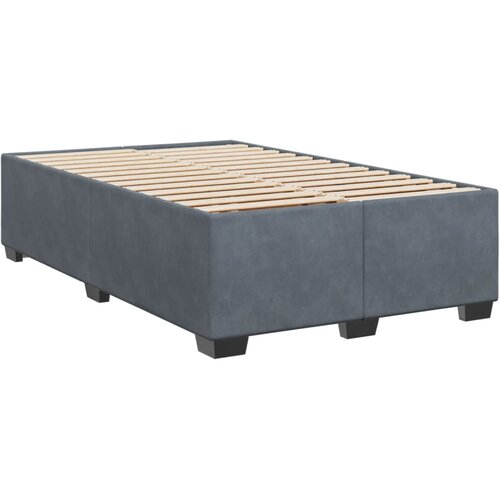Box spring krevet s madracem tamnosivi 120 x 200 cm bar&amp;scaron;unasti Slike