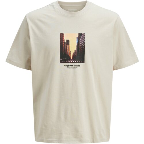 Jack &amp;amp; Jones Mu&amp;scaron;ka majica Picture Tee Ss Crew Neck Sn, Krem Slike