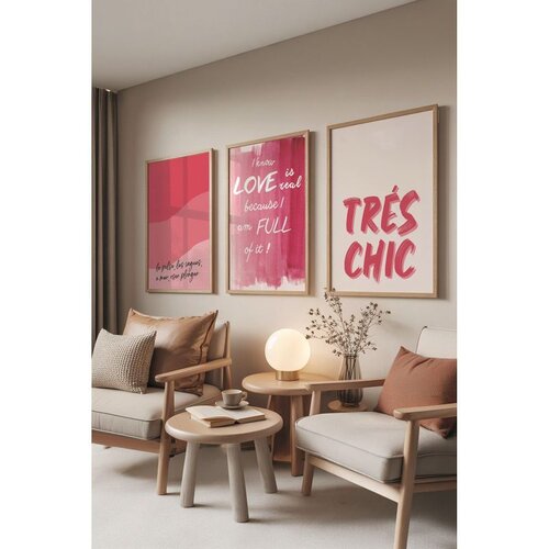 WALLXPERT Č-300814 - 3040 set dekorativnih slika u više boja (3 komada) Cene