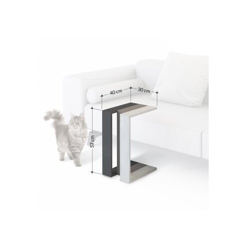 Hanah home Klub sto Muju 30x57x40cm Bijeli Cijene