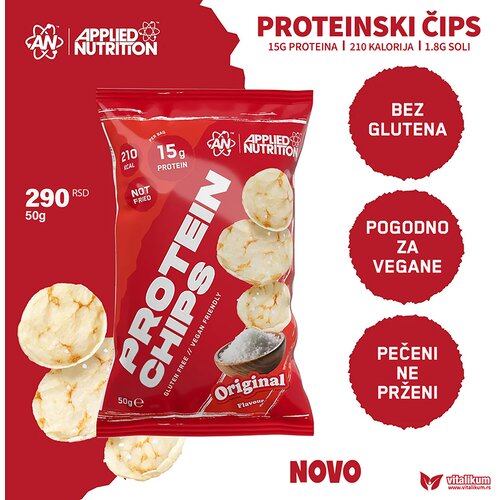 Applied Nutrition Proteinski čips 50g slani, bez ukusa Cene