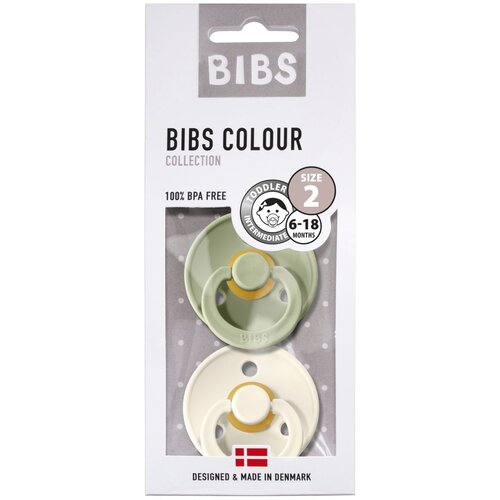 Bibs duda varalica - lateks Colour (okrugle) - Ivory/Sage (vel.2) BIBS-IVS-2 sage/ivory Cijene