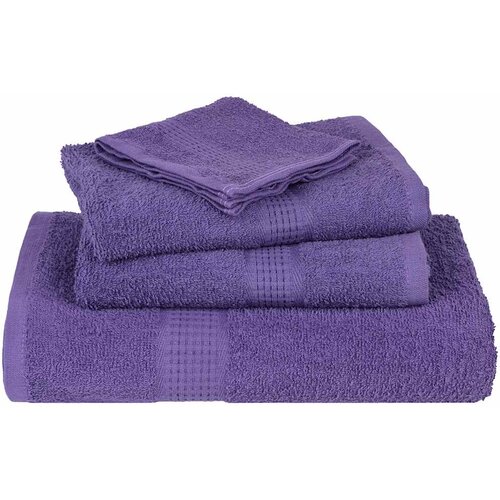  Ručnici za ruke FROGN 4 kom. ljubičasti 50x100 cm 360 g/m&amp;sup2; Slike