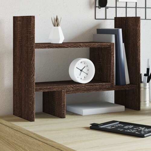 Furnova Organizator za pisalno mizo rjavi hrast 38,5x17x39 cm inž. les, (21925384) Slike