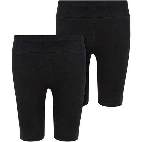 Urban Classics Girls' High Waist Cycling Shorts 2-Pack Black+Black Cijene