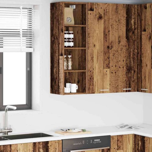 vidaXL Viseča omarica Riga Star les 30 x 29,5 x 100 cm Konstruiran les Cene