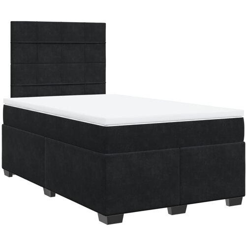 Box spring krevet s madracem crni 120 x 200 cm bar&amp;scaron;unasti Slike
