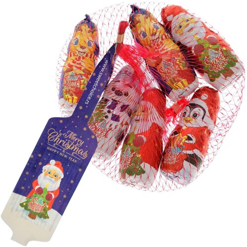 Nepoznato Novogodišnja mreža SWEET CHOICE čokoladne figure 60g Cene