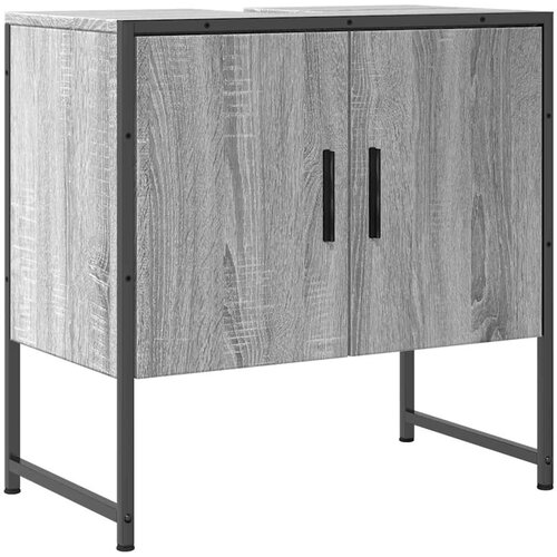 Maison Chic Omarica za umivalnik - Umivalni&amp;scaron;ka omarica siva sonoma 60x33x60 cm inženirski les, (21758891) Slike